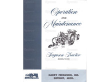 Ferguson TO-20 Tractor Operator's & Maintenance Manual