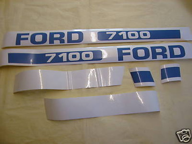 Ford 7600 Tractor Hood Decal Kit