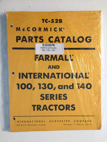 IH International 100 130 140 Tractor Parts Catalog