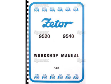Zetor 9520 9540 Tractor Workshop Manual