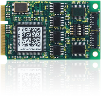 mPCIe-COM-4SM Family - Four and Two-Port Multi-Protocol RS-232/422/485 PCI Express Mini Cards