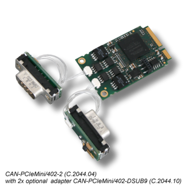 PCI Express® Mini Card with 2 CAN or 2 CAN FD Interfaces