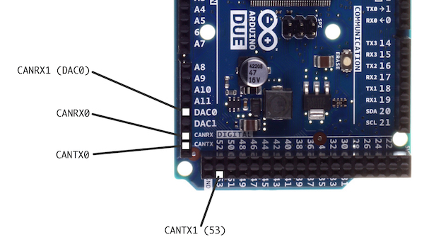 Arduino Due CAN Bus (Controller Area Network) Interfaces - Copperhill