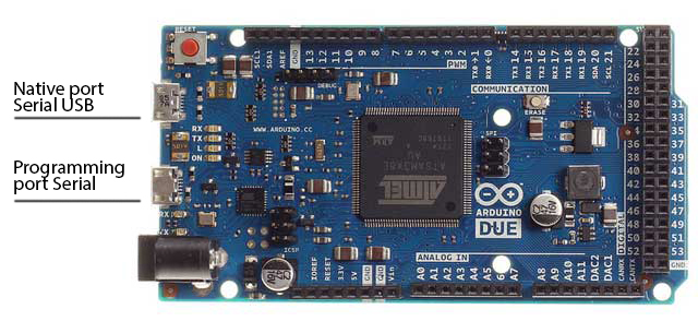 Arduino Due - Microcontroller Board Based on the Atmel SAM3X8E ARM Cortex-M3  CPU - Copperhill