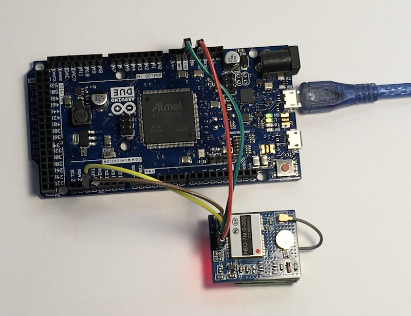 Arduino Due With GPS Sensor And Real-Time Clock