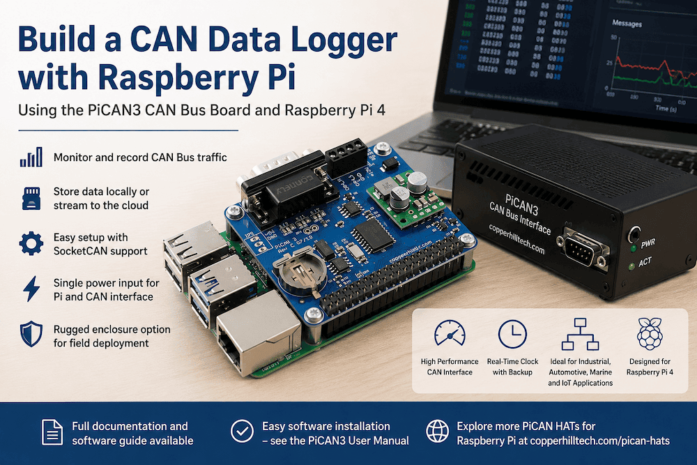 Build a CAN Data Logger with Raspberry Pi and the PiCAN3 CAN Bus Interface