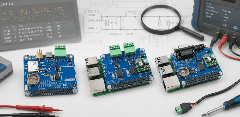 CAN Bus Troubleshooting with the PiCAN HATs