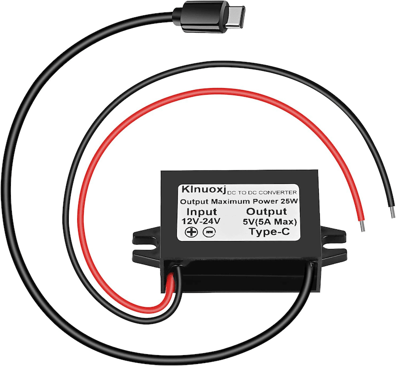 DC 12V/24V to 5V USB C Step Down Converter