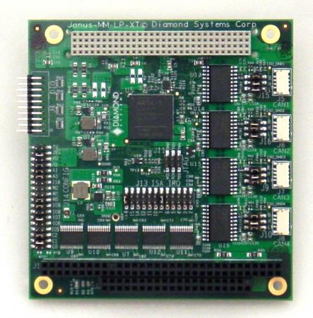Diamond Systems JANUS-MM-4LP-XT PC/104-Plus Quad or Dual Isolated CAN Module 