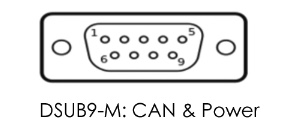 DSUB9-M: CAN & Power