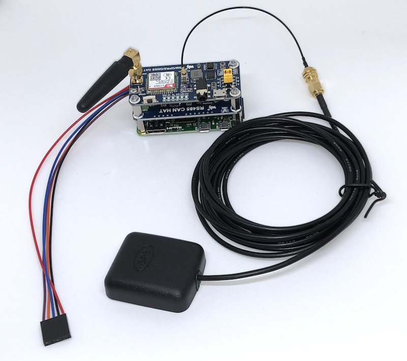 ELD Concept - Raspberry Pi With CAN Bus Port Plus GSM/GPRS/GNSS/Bluetooth HAT