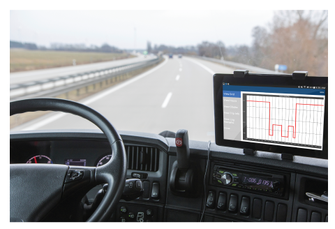 Electronic Logging Device (ELD) in Truck