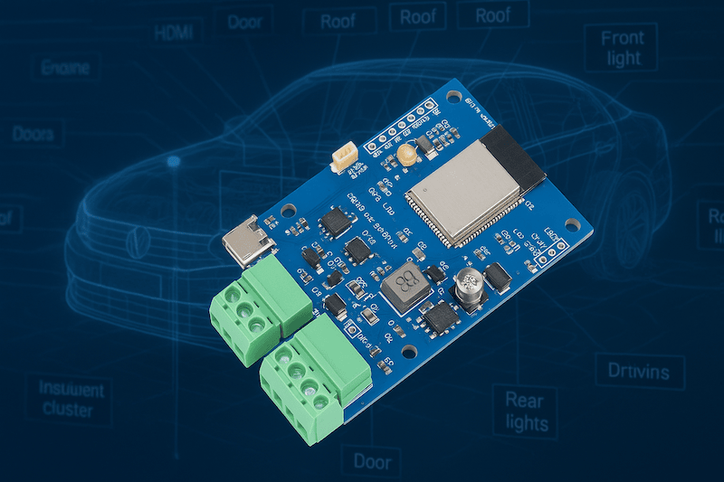 ESP32S3 CAN & LIN-Bus Development Board with Wi-Fi and Bluetooth