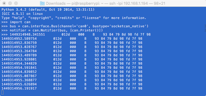 Installing python-can on the Raspberry Pi - Copperhill