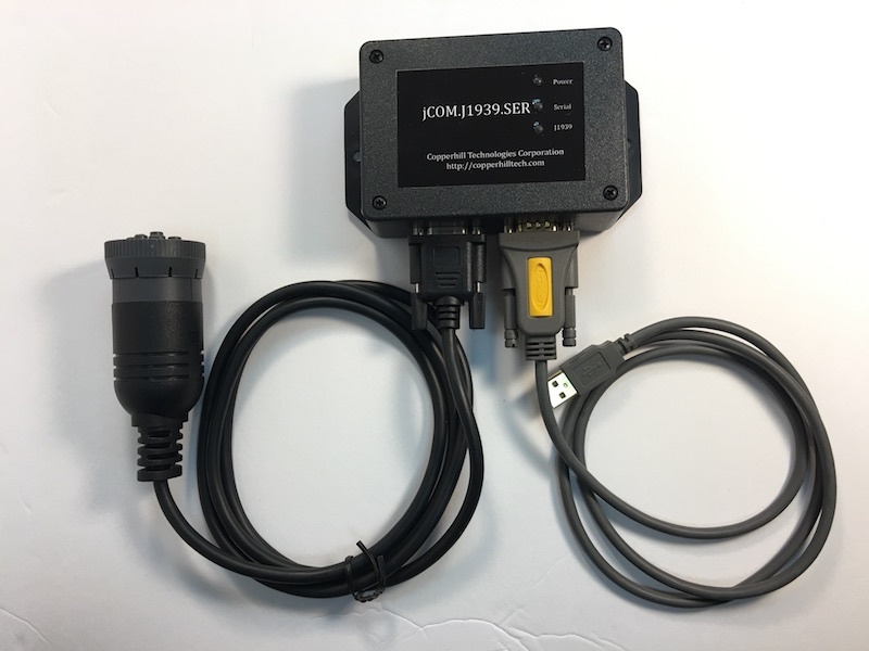 SAE J1939 to RS232 & USB Gateway With 9-Pin Deutsch Connection Cable
