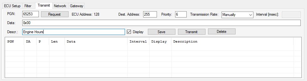 jCOM1939 Monitor - Request Engine Hours