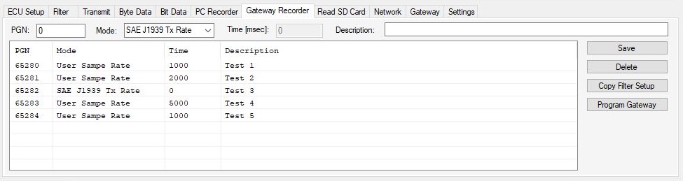 JCOM1939 Monitor Software - Gateway Recorder
