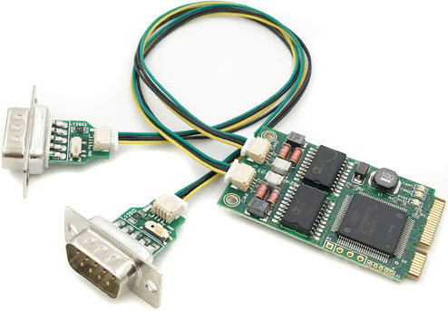 Laike LCminiPCIe-431 - PCIe Board With One Or Two Galvanically Isolated CAN Bus Ports