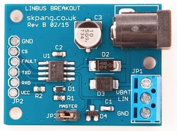 LIN Bus Breakout Board For Embedded Systems