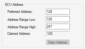 New SAE J1939 Node Address