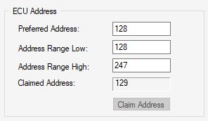 New SAE J1939 Node Address