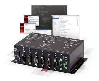 PCAN-Router Pro FD - Freely programmable 6-channel router and data logger for CAN and CAN FD