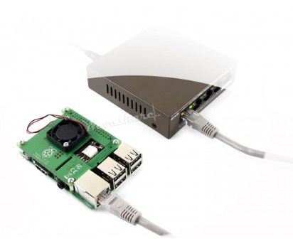 Power over Ethernet HAT for Raspberry Pi 3B+ and 802.3af PoE network