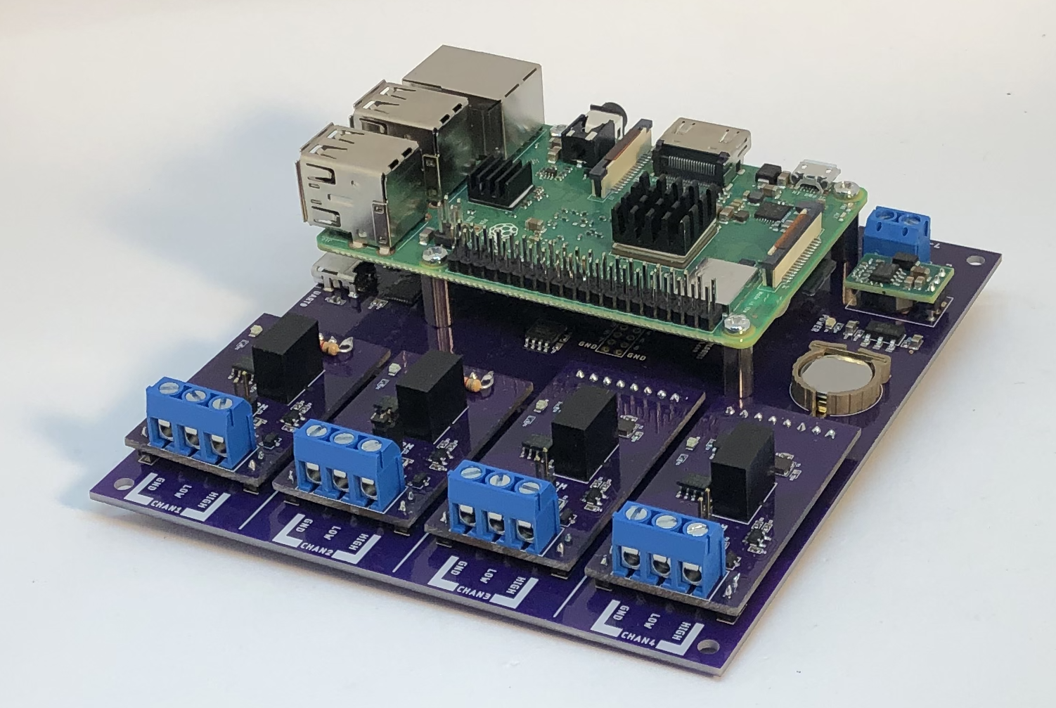 Raspberry Pi System With Four Isolated CAN Bus Interfaces
