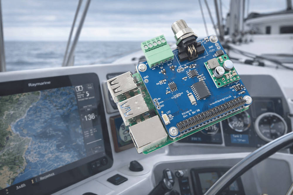 Raspberry Pi with PICAN-M on Boat