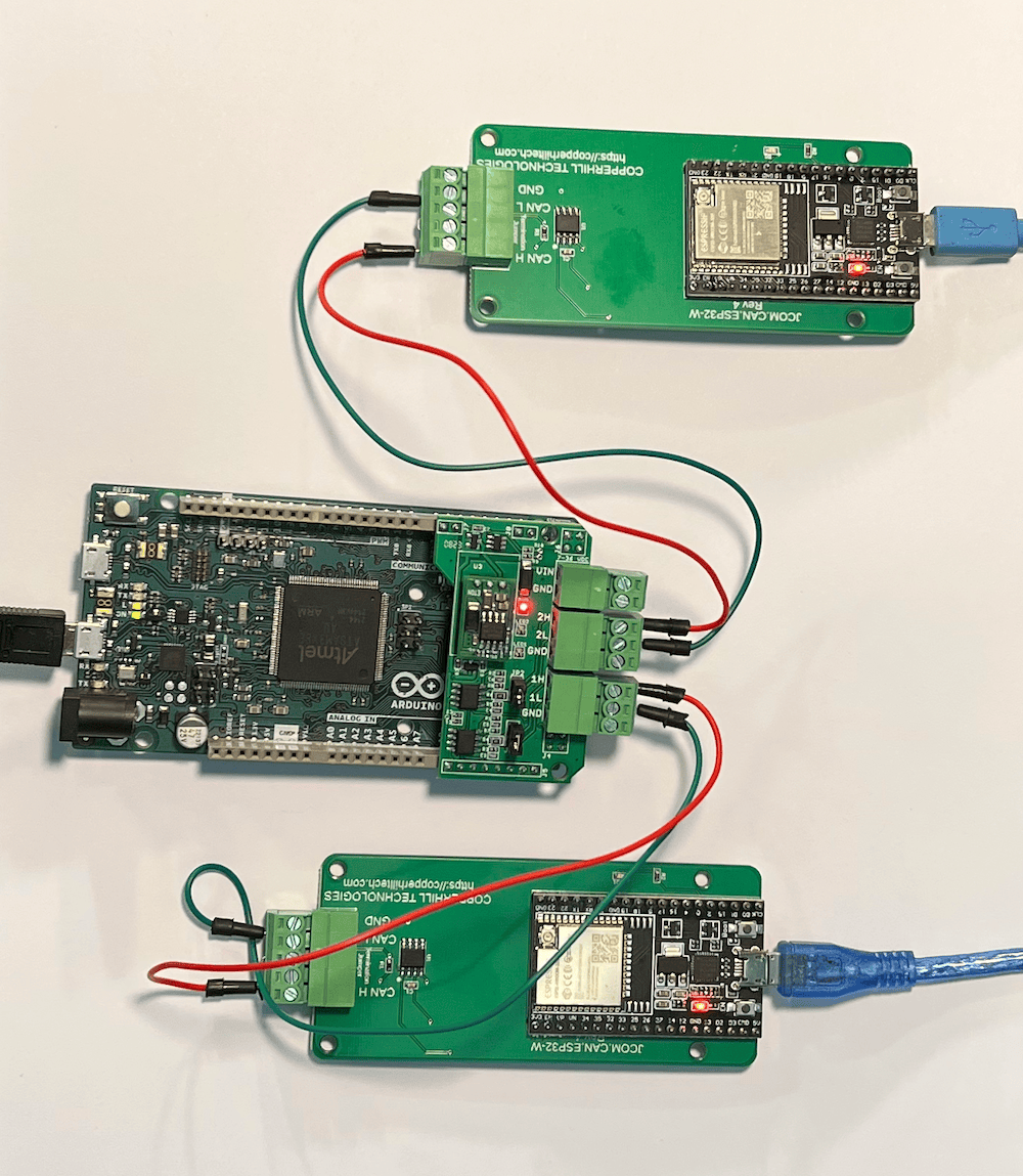 SAE J1939 250k/500k Baudrate Converter with Arduino Due