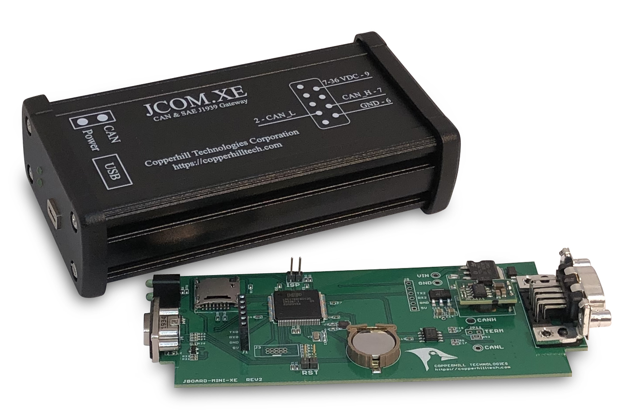 SAE J1939 Gateway And Data Logger With Real-Time Clock - Device And PCB