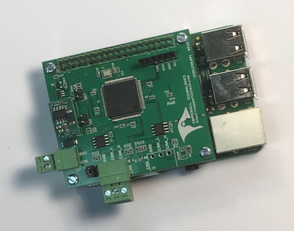 SAE J1939 Turbo Interface for Raspberry Pi by Copperhill Technologies