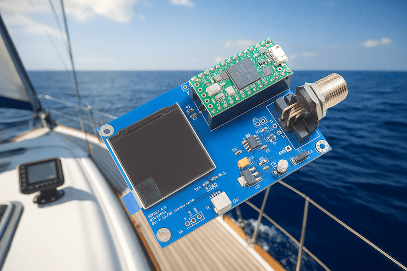 Power and Precision on the Water: The Teensy 4.0 with NMEA 2000 Connector and IPS Display