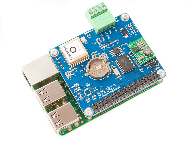PiCAN with GPS - Gyro - Accelerometer CAN-HAT With SMPS