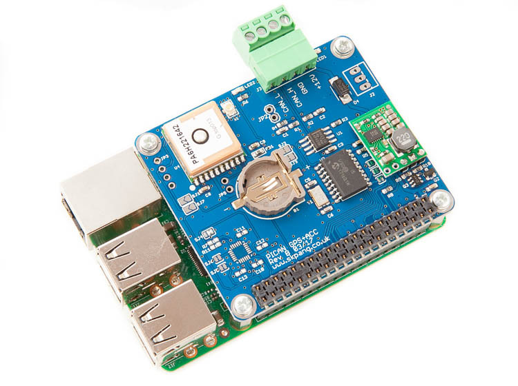 PiCAN with GPS - Gyro - Accelerometer CAN-Bus Board With SMPS for Raspberry  Pi 3