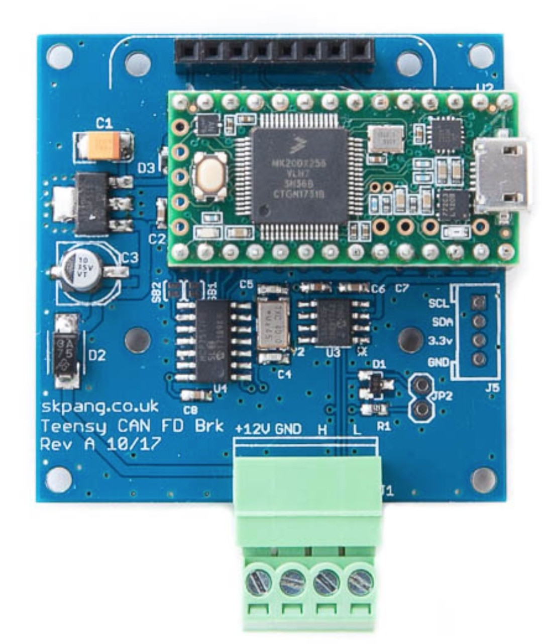 Teensy 3.2 With CAN FD Breakout Board