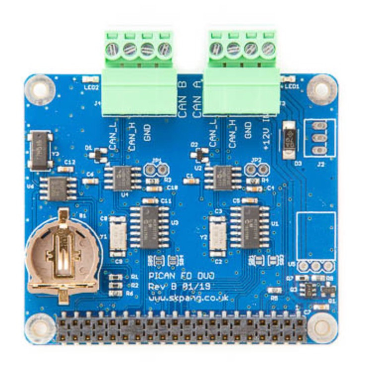 その他 pi CAN Bus FD Duo HAT with Real Time Clock for Raspberry Pi
