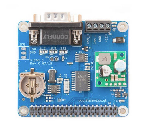 PiCAN3 CAN Bus Board for Raspberry Pi 4 with 3A SMPS And RTC