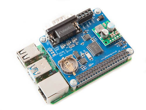 PiCAN3 CAN Bus HAT for Raspberry Pi 4 with SMPS and RTC