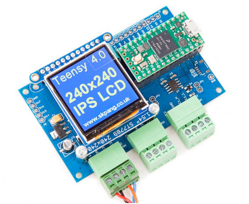 Teensy 4.0 Triple Board With Two CAN 2.0B And One CAN FD Port With 240x240 IPS LCD And MicroSD