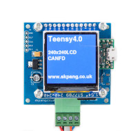 Teensy 4.0 CAN FD board with 240x240 IPS LCD and uSD holder