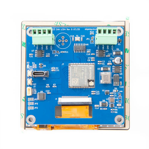 ESP32S3 4" 480x480 IPS LCD with CAN FD and Classical CAN Ports