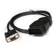 OBD2 16Pin to DB9 Serial Port Adapter Cable for CAN Bus Diagnostics