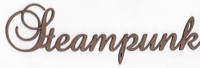 Steampunk - Fancy Chipboard Word