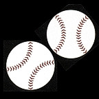 Baseball ball - smaller pair