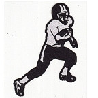 Football Player with Ball Laser Detail!