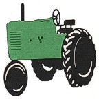 Green Tractor - 3 Color Design!