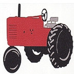 Red Tractor - 3 Color Design!