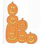 Halloween Pumpkin Stack - GLITTER!