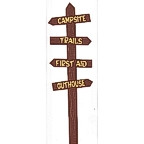 Campsite Sign - 11" High in 2 colors!